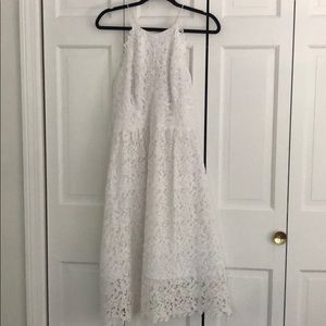 White lace dress from anthropologie